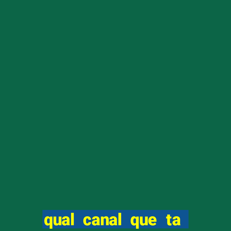 qual canal que ta passando o jogo do flamengo